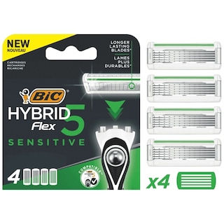 BIC | Ανταλλακτικά Hybrid Flex 5 Sensitive 4 Τεμάχια