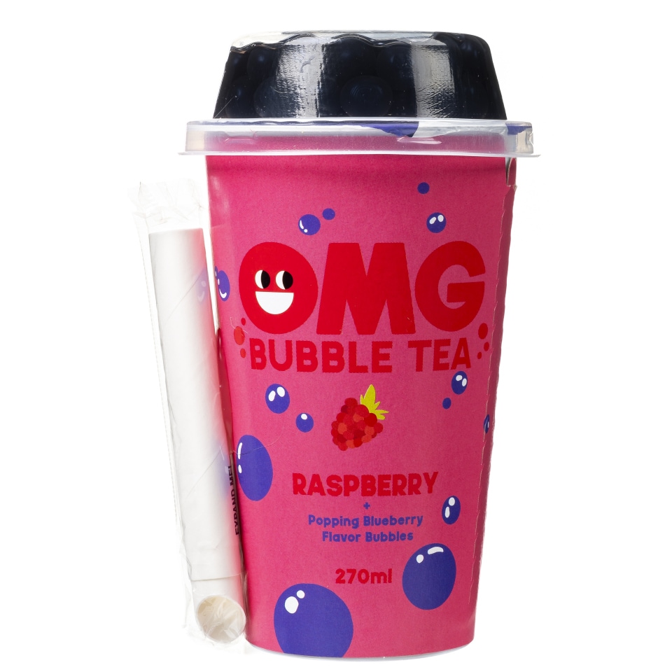 OMG Bubble Tea Raspberry Blueberry 270ml