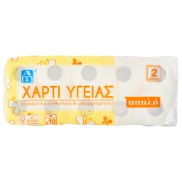 ΑΒ | Χαρτί Υγείας 2 Φύλλα 10 Ρολά 750g