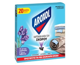 AROXOL | Σκοροκτόνα Χαρτάκια Λεβάντα 20 Τεμάχια
