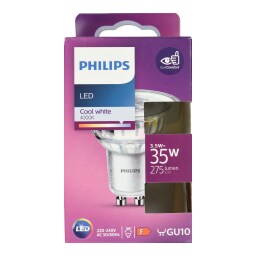PHILIPS | Λάμπα Led GU10 3.5W Ψυχρό Λευκό 1 Τεμάχιο