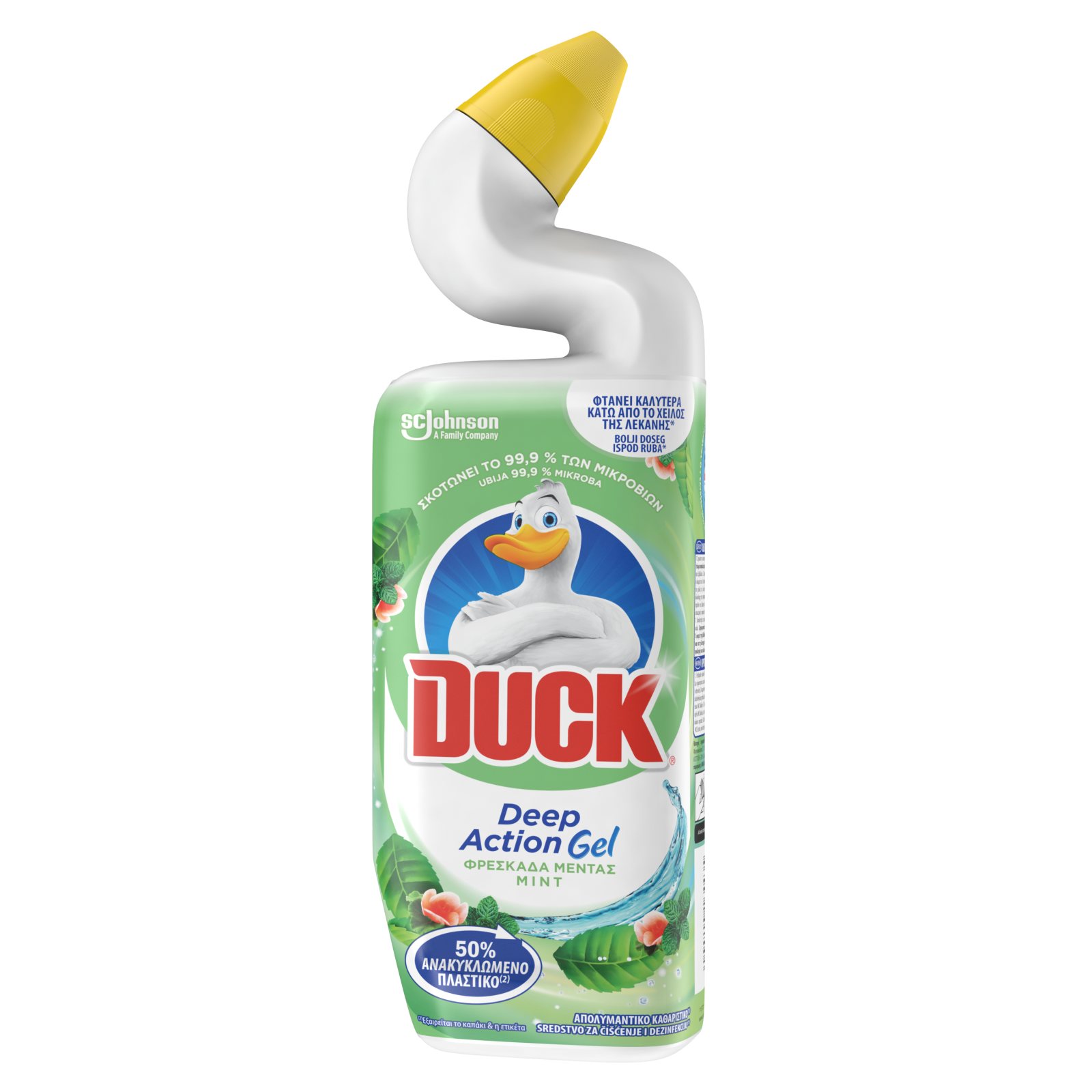 DUCK Υγρό Καθαριστικό Λεκάνης Deep Action Gel Μέντα 750ml