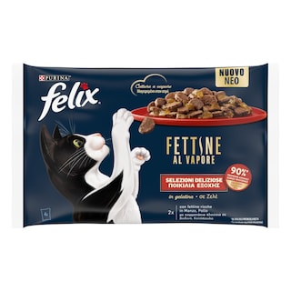 FELIX | Γατοτροφή Ποικιλία Εξοχής σε Ζελέ 4x80g