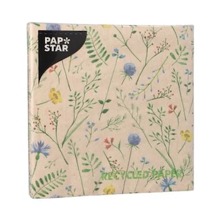 PAPSTAR | Χαρτοπετσέτες Summer Field 33x33cm 20 Τεμάχια 104g