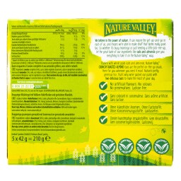 NATURE VALLEY | Μπάρες Δημητριακών Ψημένο Αμύγδαλο 5x42g