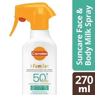 CARROTEN | Αντηλιακό Γαλάκτωμα Family Spray Trigger SPF50+ 270ml
