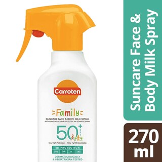 CARROTEN | Αντηλιακό Γαλάκτωμα Family Spray Trigger SPF50+ 270ml