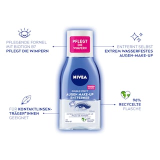 NIVEA | VISAGE | Makeup Remover Eye Double Effect 125ml