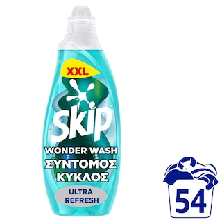 SKIP | Υγρό Πλυντηρίου Ρούχων Wonder Wash Ultra Refresh 54 Μεζούρες