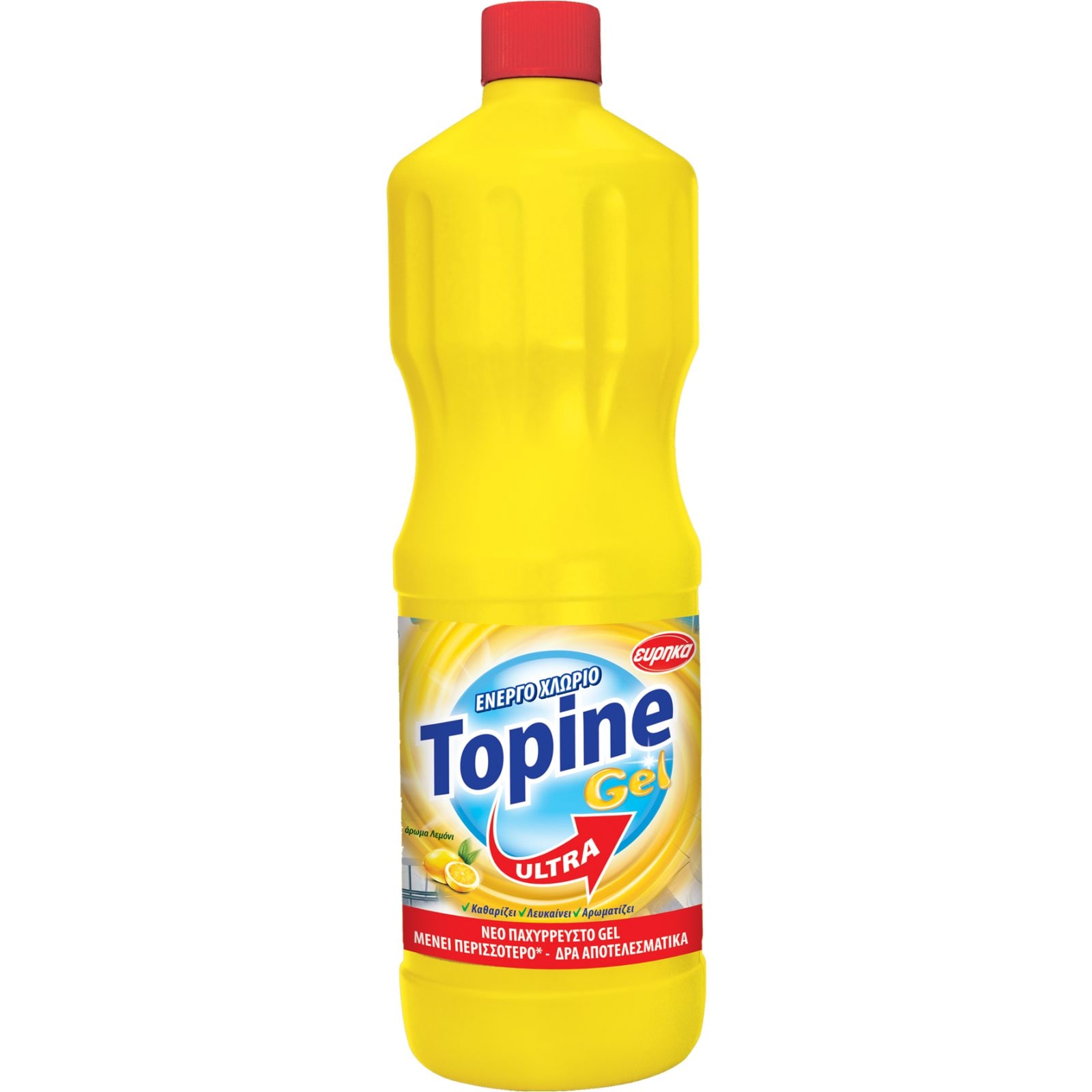 TOPINE Χλωροκαθαριστικό Gel Ultra Λεμόνι 1250ml