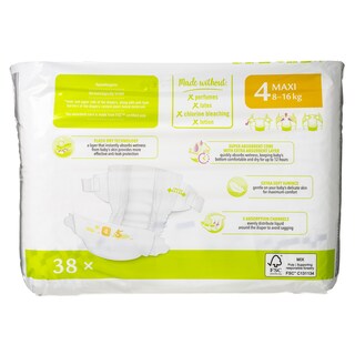 NATURE'S PROMISE | Πάνες Μωρού Eco Maxi No4 38 Τεμάχια