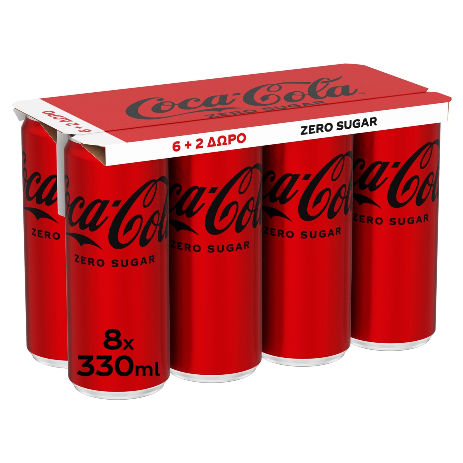 Αναψυκτικό Cola Zero Κουτί 8x330ml 6+2 Δώρο