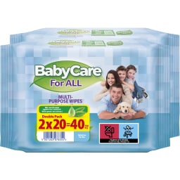 BABY CARE | Μωρομάντηλα For All 2x20 Τεμάχια