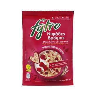 FYTRO | Νιφάδες Βρώμης Ολικής Άλεσης με Super Fruits 500g