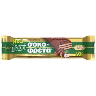 ΙΟΝ | Σοκοφρέτα Maxi Γκοφρέτα Φουντούκι 60g