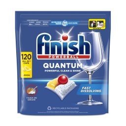 FINISH | Κάψουλες Πλυντηρίου Πιάτων Quantum Allin1 Lemon 120 Τεμάχια