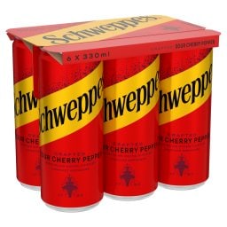 SCHWEPPES | Αναψυκτικό Sour Cherry & Black Pepper Κουτί 6x330ml