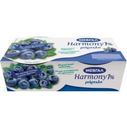 HARMONY | Επιδόρπιο Γιαουρτιού Μύρτιλο 1% 2x170g