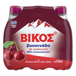 ΒΙΚΟΣ | Αναψυκτικό Βυσσινάδα Φιάλη 6 X 330ml