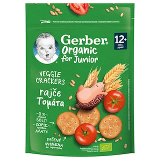 NESTLE | Κράκερ Δημητριακών Gerber Bio Τομάτα 100g