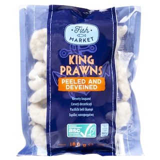FISH MARKET | Γαρίδες Μεγάλες Χωρίς Κέλυφος Κατεψυγμένες 180g