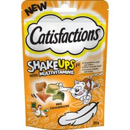 CATISFACTIONS | Snack Γάτας Shake Ups BBQ Πουλερικών 55g