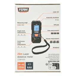 FERM | Αποστασιόμετρο Λέιζερ 20m 1 Τεμάχιο