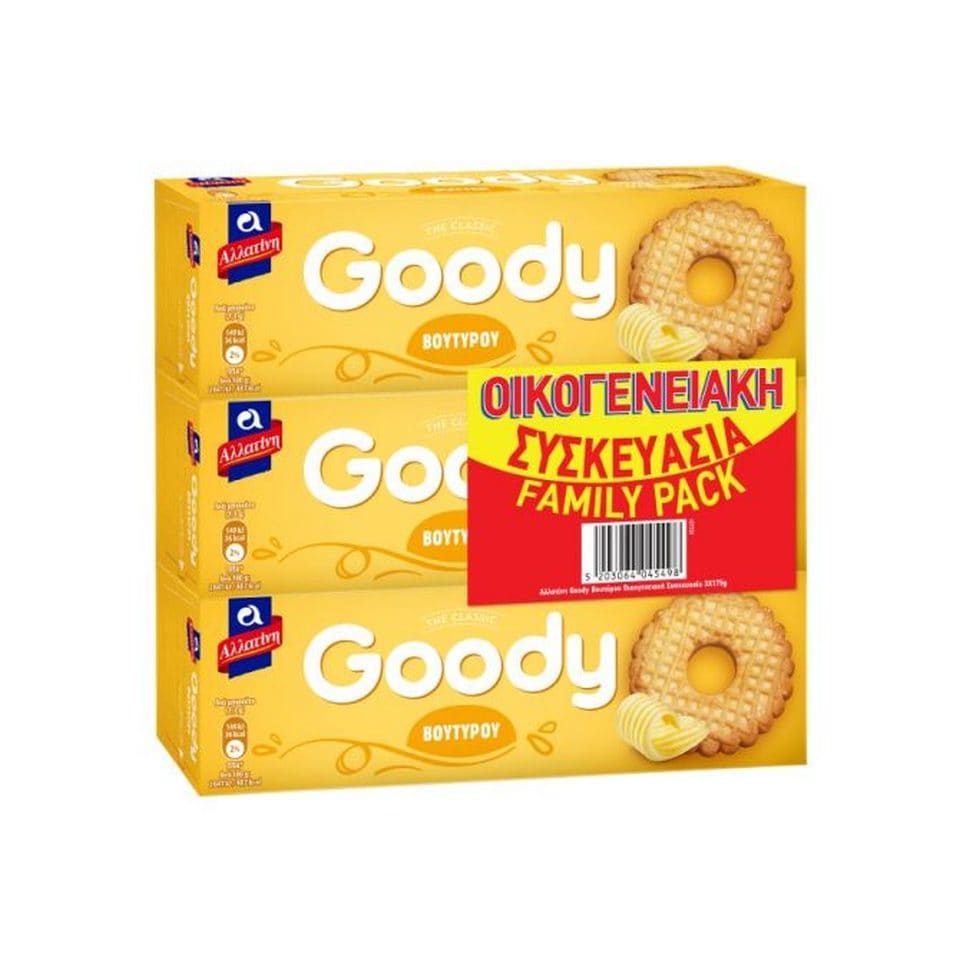 ΑΛΛΑΤΙΝΗ Μπισκότα Goody Βουτύρου 3x175g