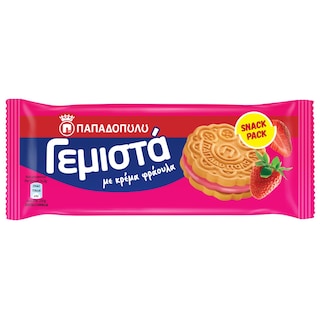 ΠΑΠΑΔΟΠΟΥΛΟΥ | Μπισκότα Γεμιστά Φράουλα 58g