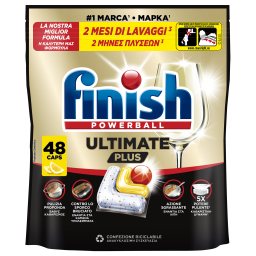 FINISH | Κάψουλες Πλυντηρίου Πιάτων Ultimate Plus Allin1 Lemon 48 Τεμάχια