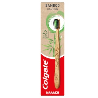 COLGATE | Οδοντόβουρτσα Bamboo Carbon Μαλακή 1 Τεμάχιο