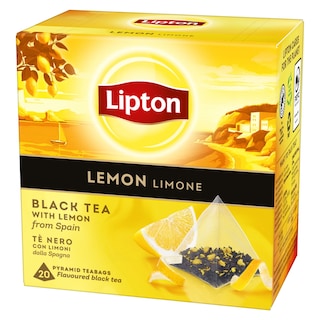 LIPTON | ΤΣΑΪ ΜΑΥΡΟ ΛΕΜΟΝΙ ΠΥΡΑΜΙΔΑ 20 ΦΑΚΕΛΑ Χ 1,7 GR