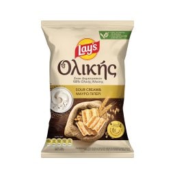 LAYS | ΟΛΙΚΗΣ | Τσιπς Ολικής Άλεσης Sour Cream & Μαύρο Πιπέρι 95g