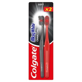 COLGATE | Οδοντόβουρτσα Max White Charcoal 2 Τεμάχια
