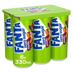 FANTA | Αναψυκτικό Exotic Zero Sugar 6x330ml