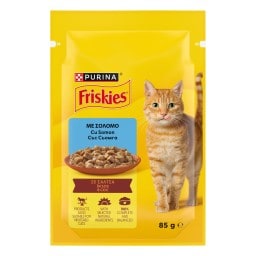 FRISKIES | Γατοτροφή Σολομός σε Σάλτσα 85g