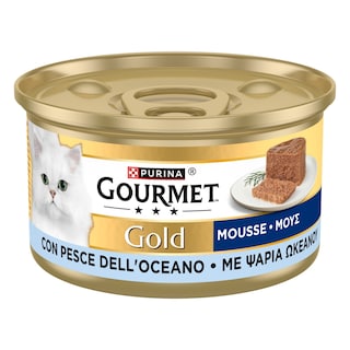 GOURMET | GOLD | Γατοτροφή Μους Με Ψάρια Του Ωκεανού 85 gr