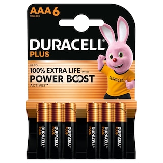 DURACELL | Μπαταρίες Αλκαλικές Plus Powerboost ΑΑA 6 Τεμάχια