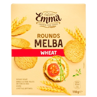 EMMA | Φρυγανιές Στρογγυλές Σίτου 110g
