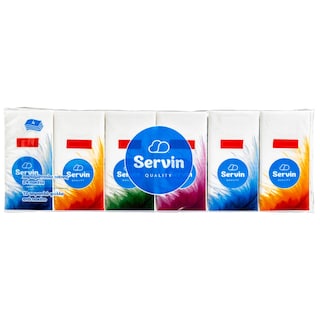 SERVIN | Χαρτομάντηλα Τσέπης 4 Φύλλα 24 Πακέτα 593g