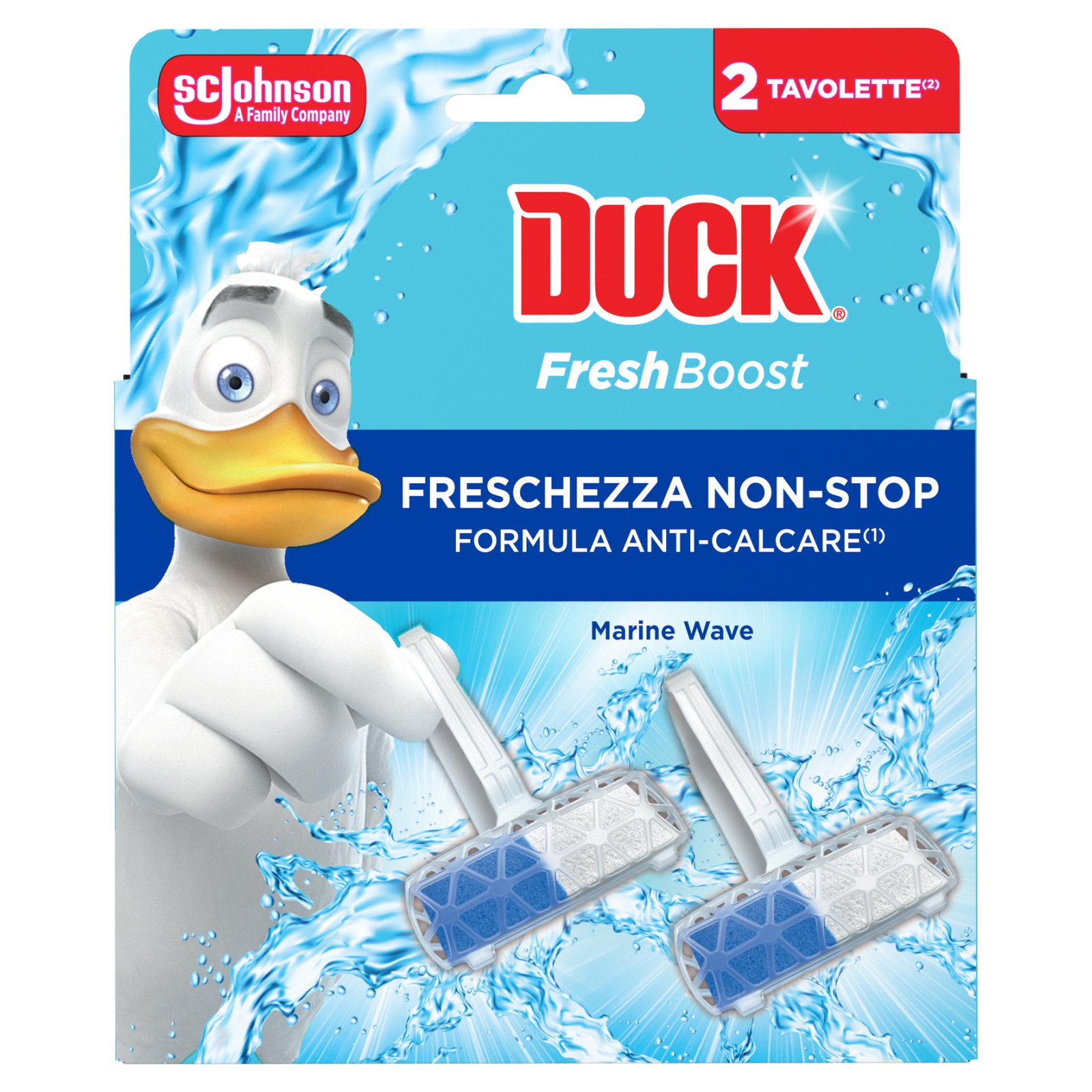 DUCK WC Block Fresh Boost Marine Wave 2x16g