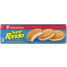 ΠΑΠΑΔΟΠΟΥΛΟΥ | Μπισκότα Super Rondo Γεμιστά με Βανίλια 500g