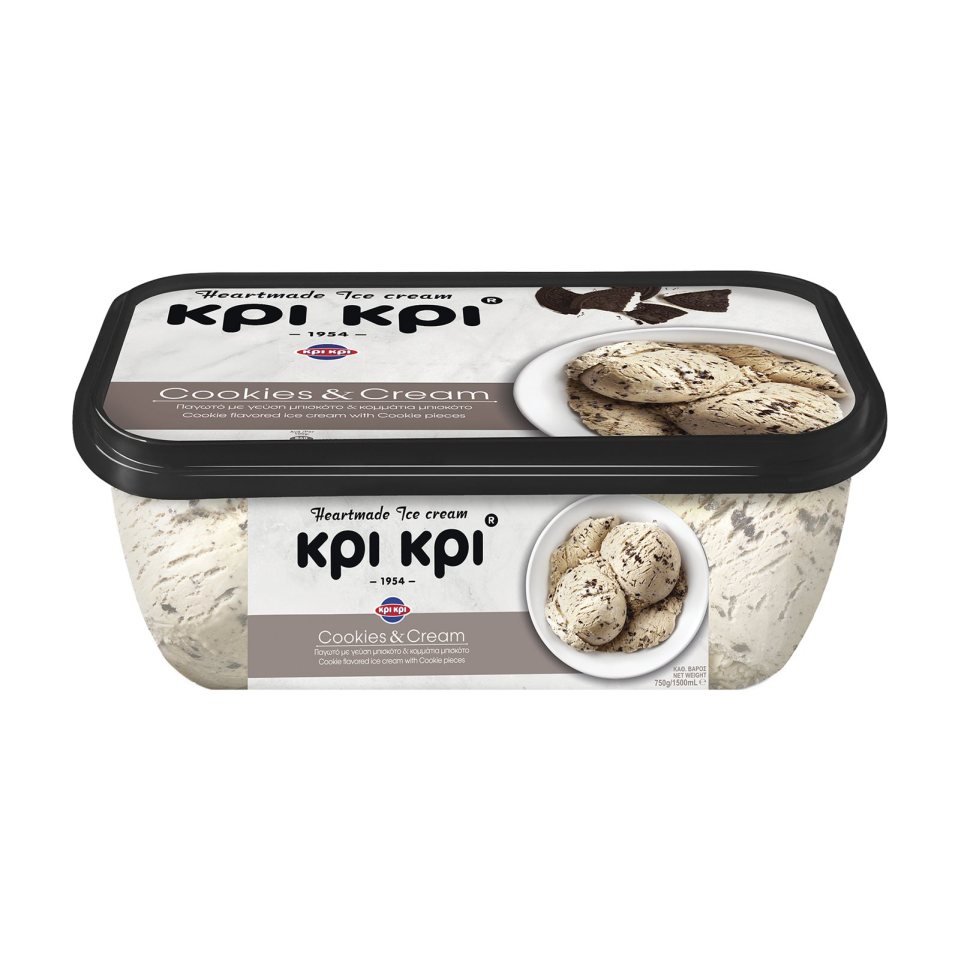 ΚΡΙ ΚΡΙ Παγωτό Heartmade Cookies & Cream 750g