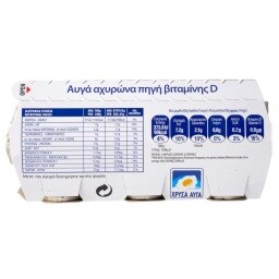 ΧΡΥΣΑ ΑΥΓΑ | Αυγά Αχυρώνα Βιταμίνη D & Ω3 6 Τεμάχια