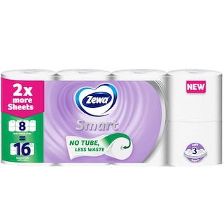 ZEWA | Χαρτί Υγείας Smart 3 Φύλλα 8 Ρολά 1.248kg