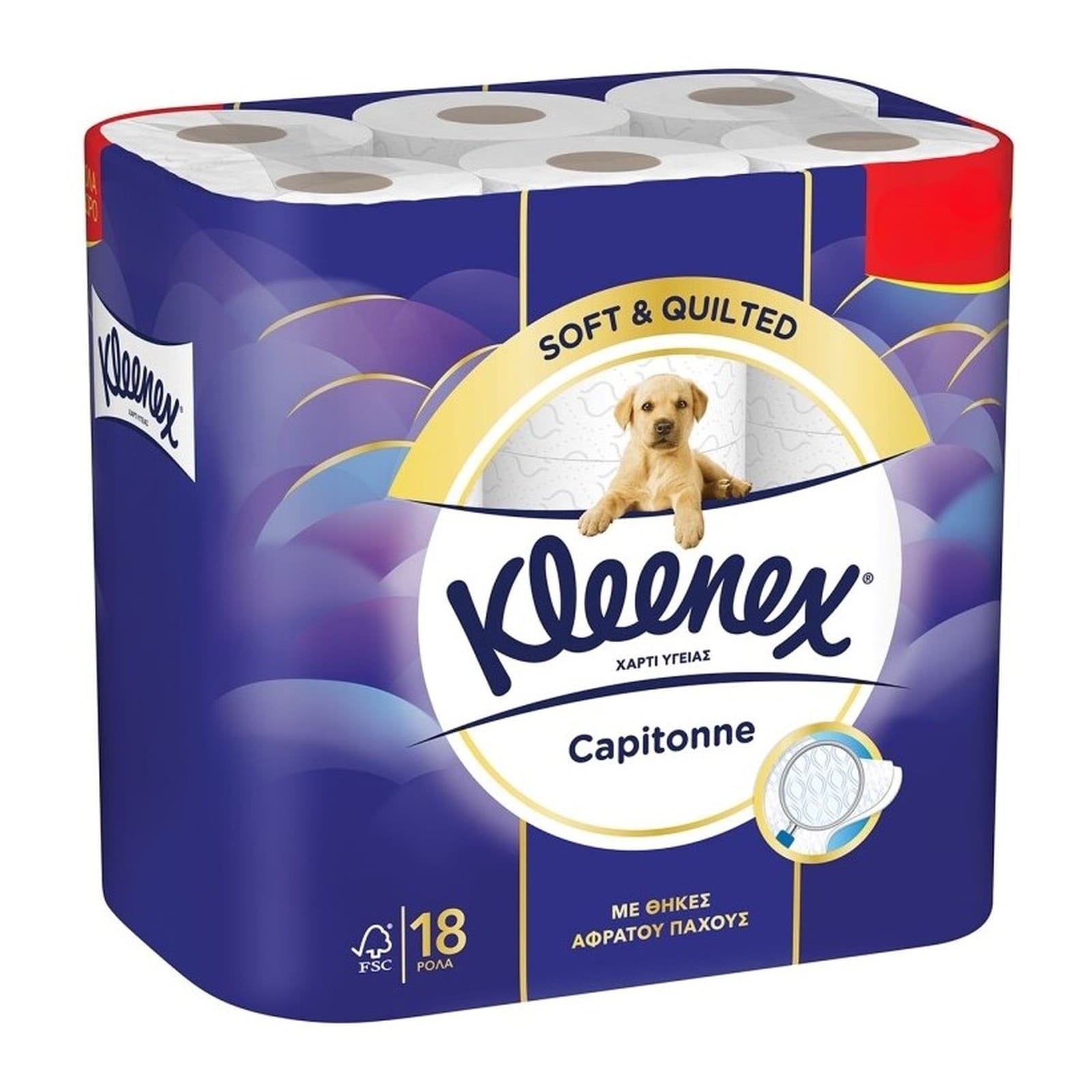 KLEENEX Χαρτί Υγείας Capitonne 18 Τεμάχια