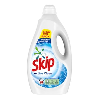 SKIP | Υγρό Πλυντηρίου Ρούχων Active Clean 90 Μεζούρες