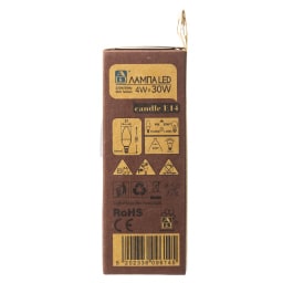 ΑΒ | Lamp Led Candle E14 4W 1 Piece
