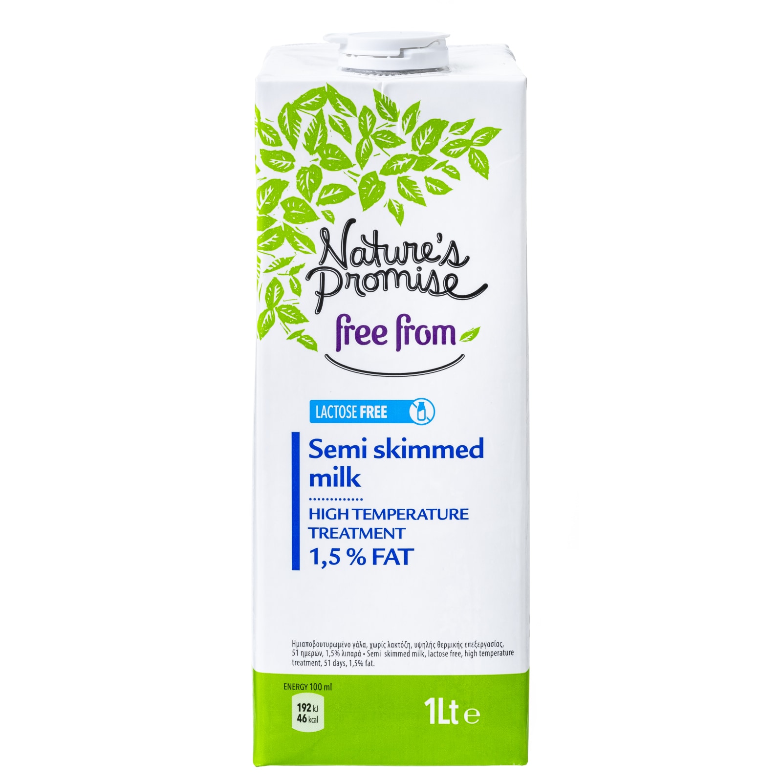 NATURE'S PROMISE Γάλα Χωρίς Λακτόζη 1.5% 1lt