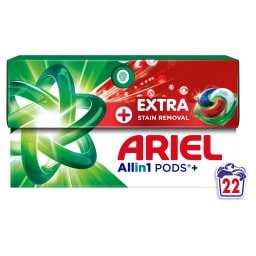 ARIEL | Kάψουλες Πλυντηρίου Ρούχων Allin1 Pods Extra Stain Removal 22 Τεμάχια